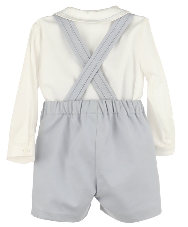 Suspenders Boy Set- Blue