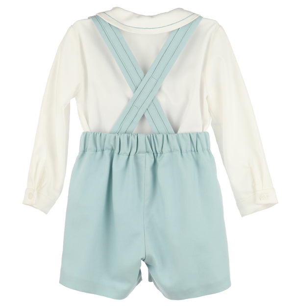 Suspenders Boy Set- Green
