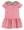Cord Petal Print Dress- Rose