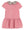 Cord Petal Print Dress- Rose