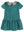 Cord Petal Print Dress- Teal