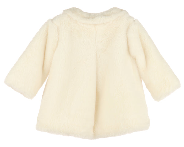 Cozy Fuzzy Long Coat- Ivory
