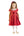 Red Deluxe Velvet Dress With Lace