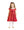 Red Deluxe Velvet Dress With Lace