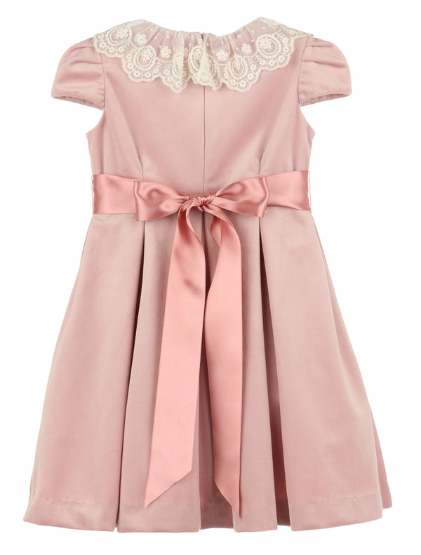 Rose Deluxe Velvet Dress With Lace