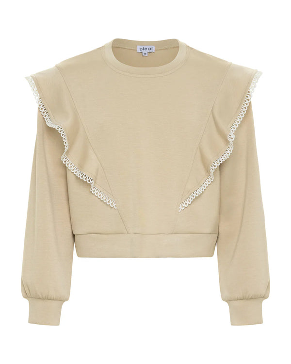 Livvy Sweatshirt- Beige
