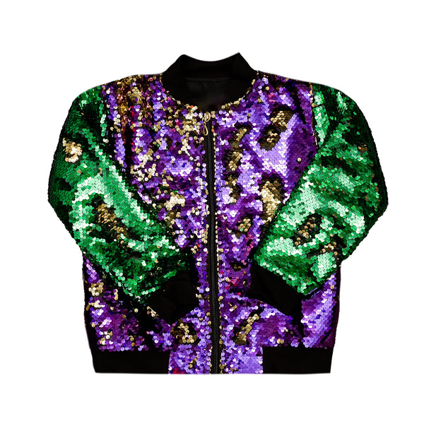 Mardi Gras Reversible Sequin Jacket