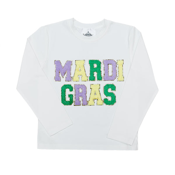 Mardi Gras Chenille Shirt