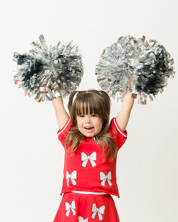 Red & White Bows Top