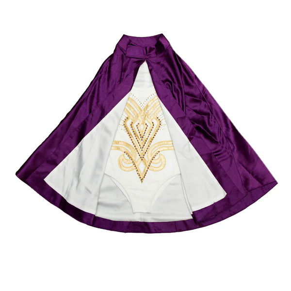 Purple And Gold Costume (Suit + Cloak)
