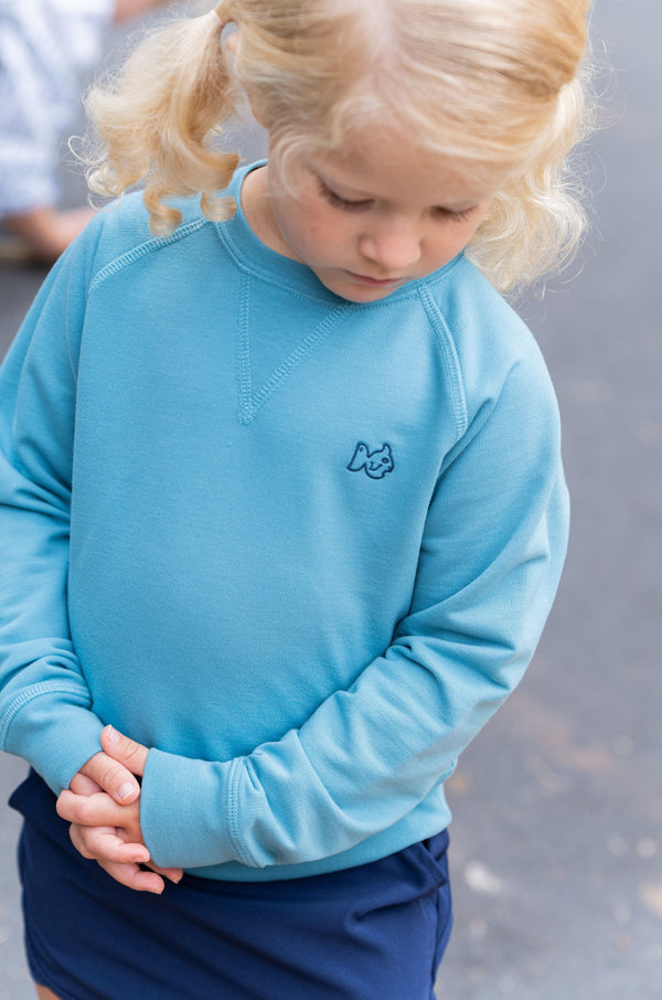 Crew Control Sweatshirt- Adriatic Blue