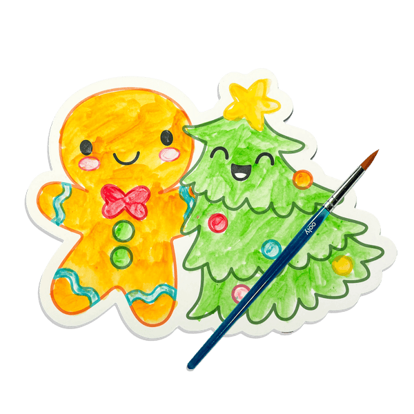 Playful Painters Easy Watercolor Painting Kit- Merry & Bright