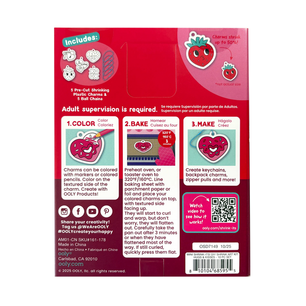 Mini Shrink-Its!: D.I.Y. Shrink Art Kit- Hugs & Kisses