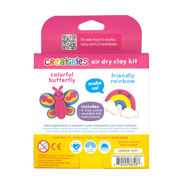 Air Dry Clay BFFs Kit- Rainbow Pals (Set of 4 Color)