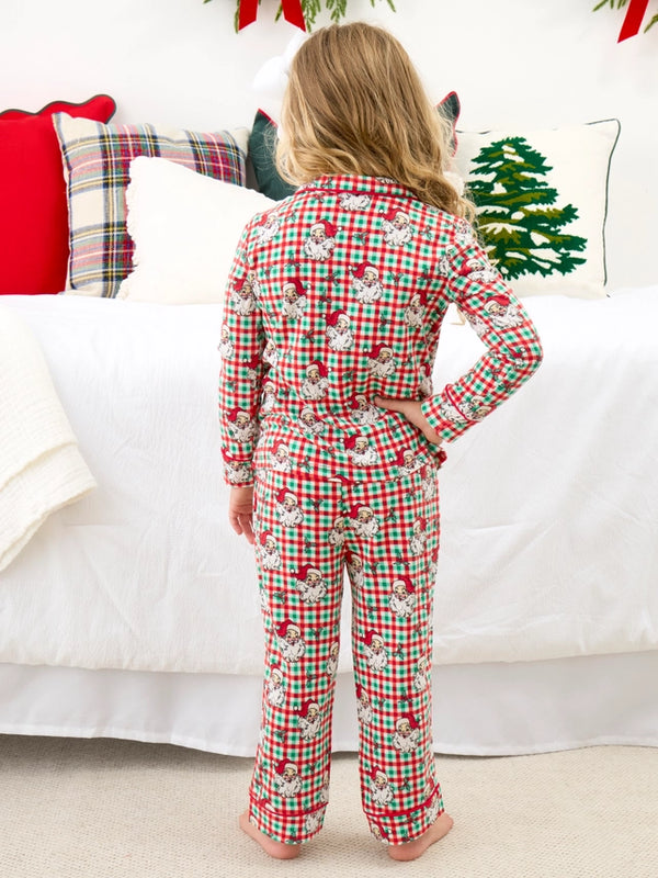 Dear Santa Pajama Set- Red & Green