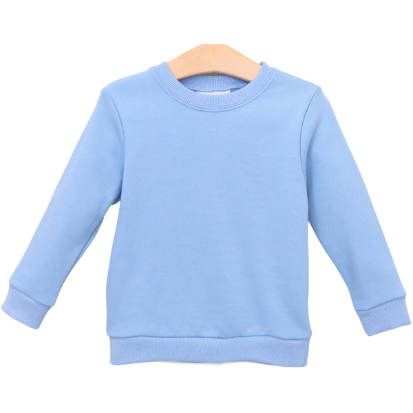 French Terry Pullover- Light Blue