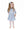 Country Calico Box Pleat Dress W/ Rib Leggings