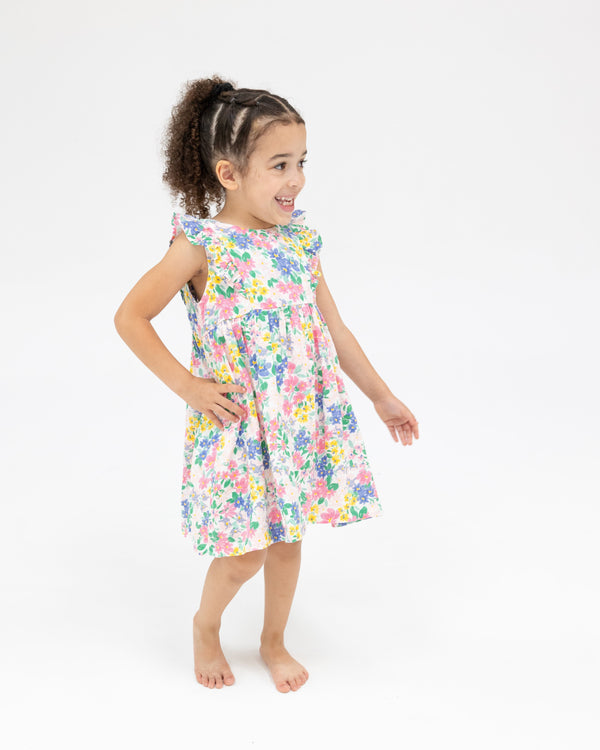 Emma Floral Ruffle Dress- Multi