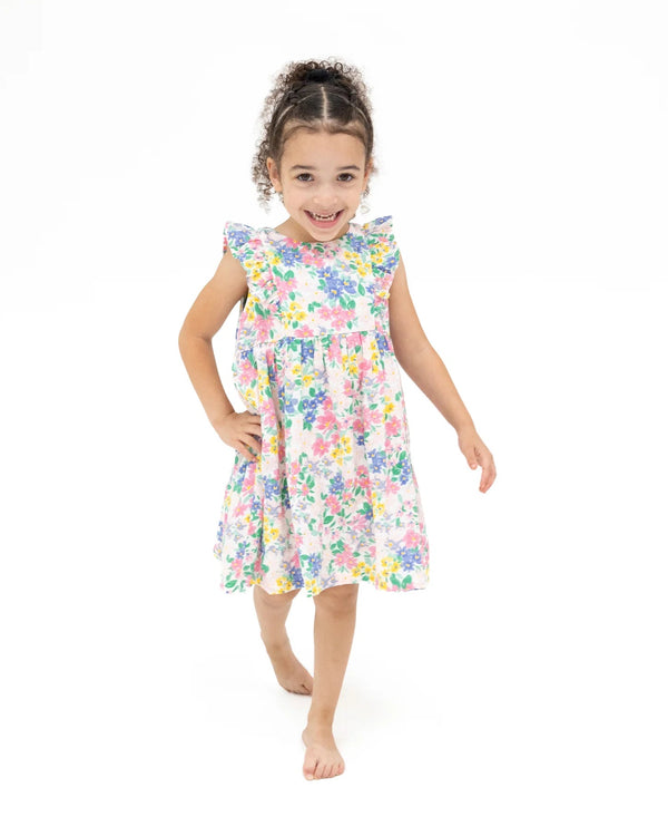 Emma Floral Ruffle Dress- Multi