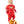 French Terry Sweatshirt W/ Varsity Stripes- Red