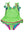 Neon Honeydew Crochet Peplum One Piece Swimsuit