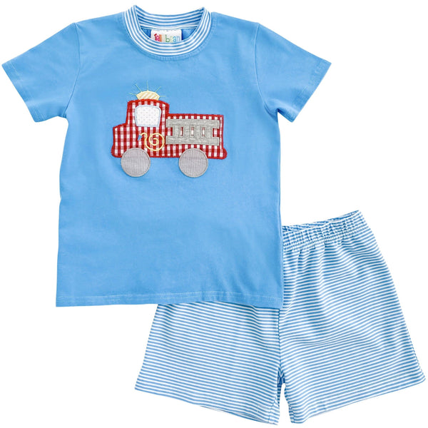 Firetruck Short Set