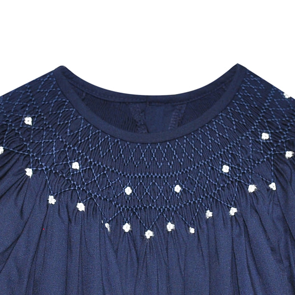 Savannah Bishop Dress- Navy
