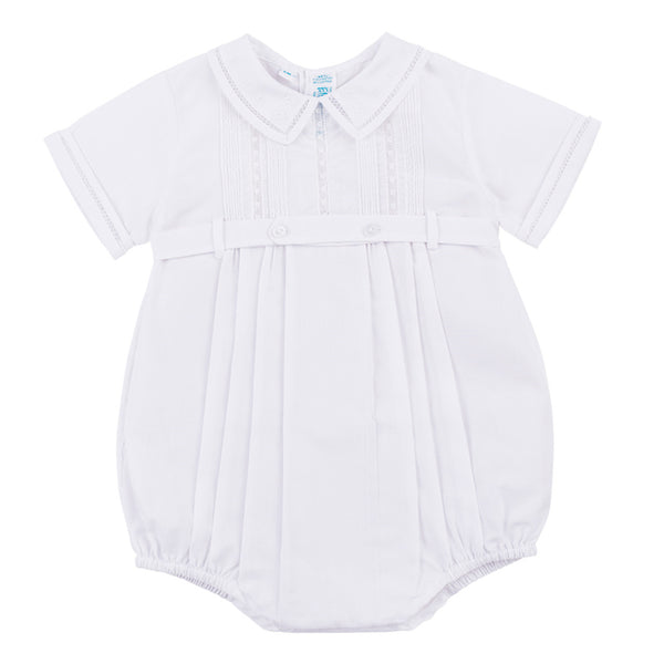 Lace Button Belt Creeper- White