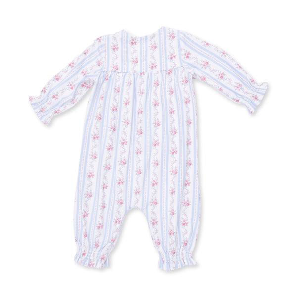 Anna Floral Stripe Smocked Romper