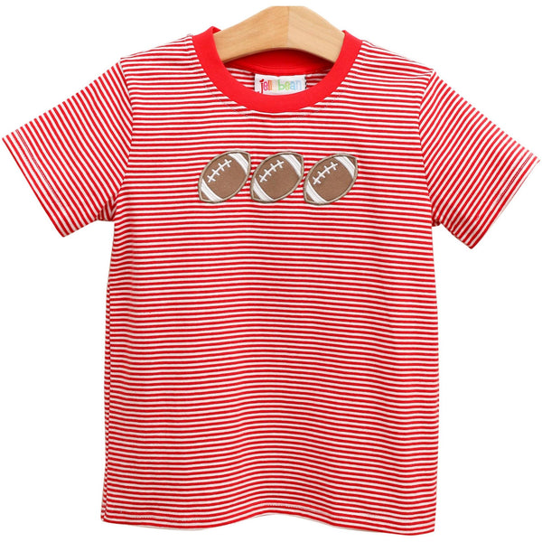 Football Trio Shirt- Red Stripe