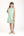 Classic Swiss Dot Ruffle Dress- Aqua