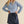Wavy Knit Pullover- Blue