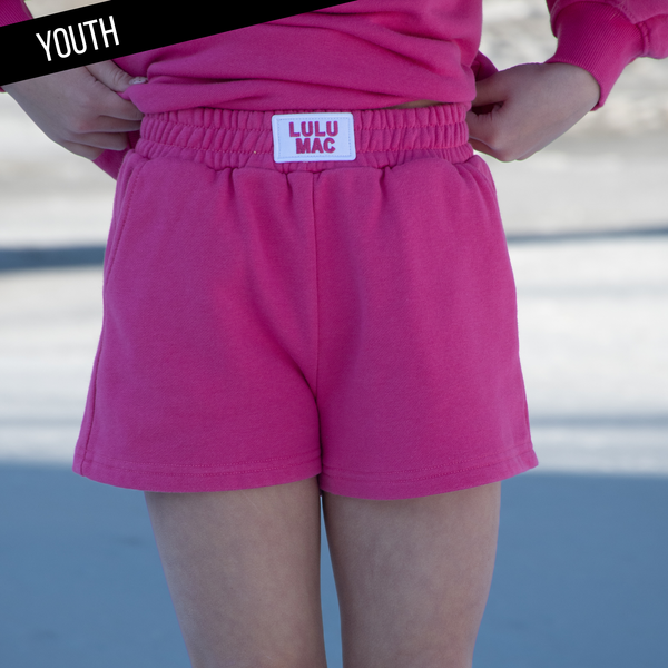 Terry Cloth Short- Hot Pink