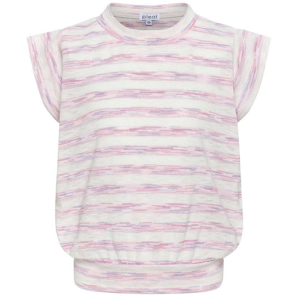 Olivia Top Cap Sleeves- Pink/Purple