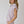 Half Zip Cropped Shorts Set- Lilac