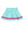 Callie Skort- Cool Mint, Power Pink
