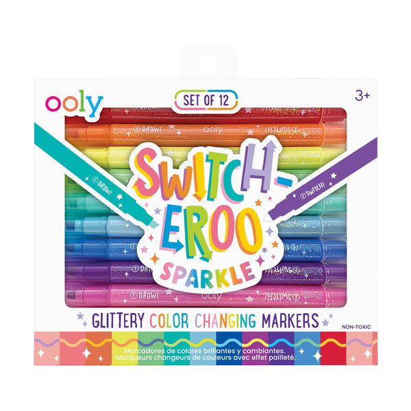 Switch-eroo! Sparkle Color Changing Markers- Set of 12