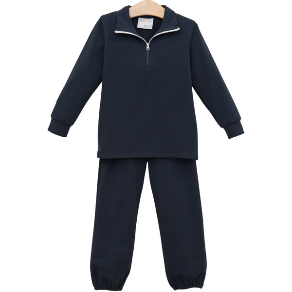 Evan Pullover Set- Navy