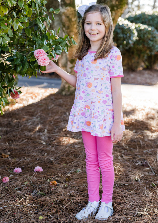 Peggie Peplum Legging Set- Tricks & Treats