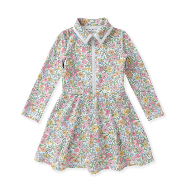 Boho Floral L/S Tennis Dress