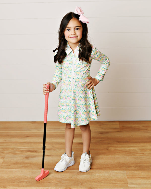 Floral Bloom L/S Tennis Dress