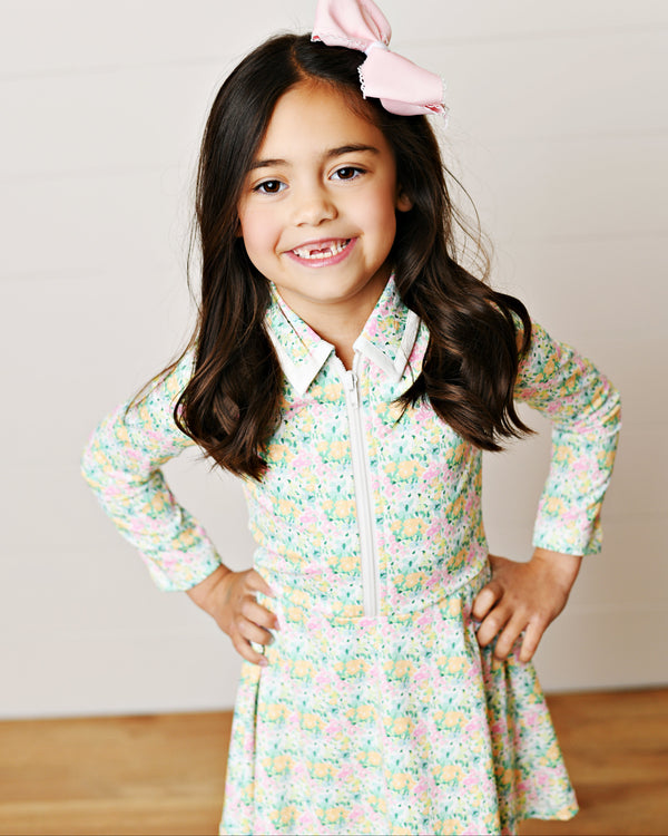 Floral Bloom L/S Tennis Dress