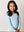 Ocean Blue Ruched Top