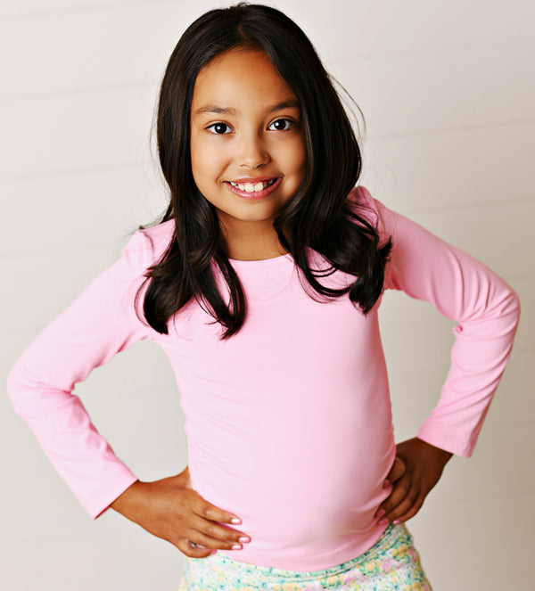 Bubblegum Pink Ruched Top