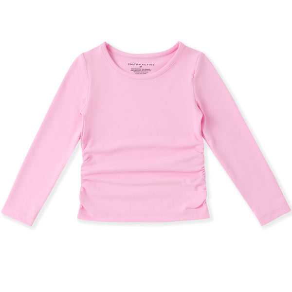 Bubblegum Pink Ruched Top