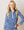 Navy Ditsy Floral Zip Pullover Top