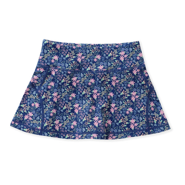 Navy Ditsy Floral Tennis Skort
