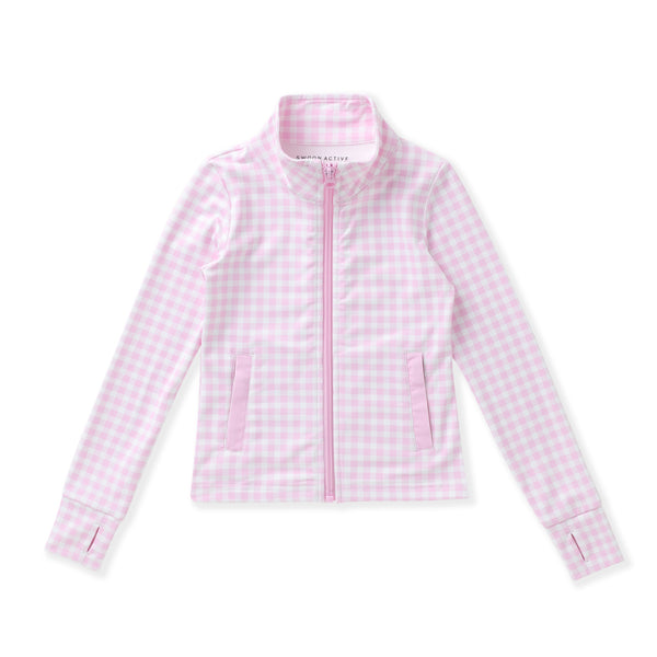 Pink Gingham Active Jacket