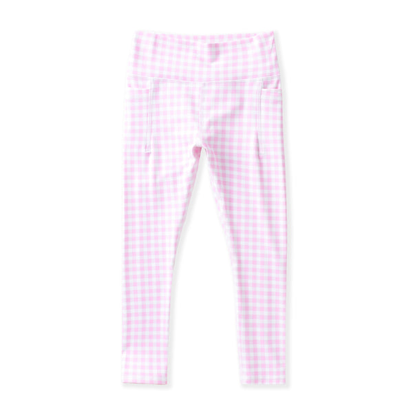 Pink Gingham Leggings
