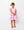 Pink Geometric Embroidery Lacy Skirt